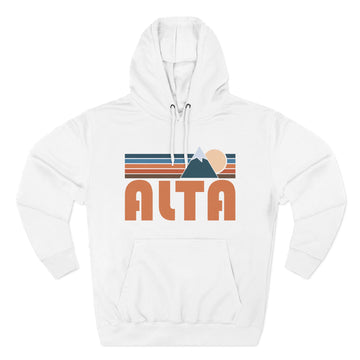 Alta, Utah Hoodie - Retro Mountain Unisex Sweatshirt - 0
