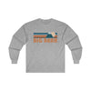 Big Bear, California Long Sleeve Shirt - Retro Unisex Big Bear Long Sleeve Tee