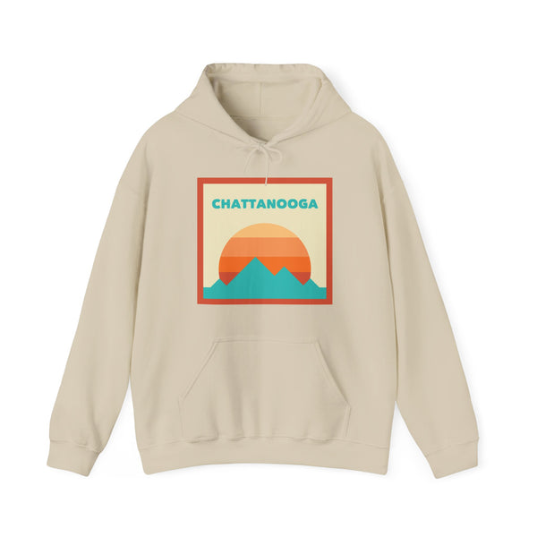 Chattanooga, Tennessee Mountain Sun Hoodie - Unisex Hooded Sweatshirt, Travel Sweatshirt, Sunset