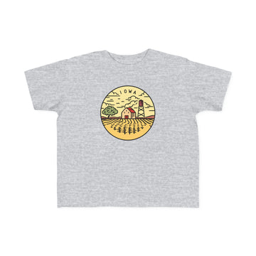 Buy heather Iowa Toddler T-Shirt - Unisex Toddler Iowa Shirt