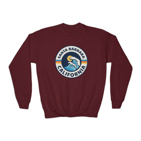 Santa Barbara, California Youth Sweatshirt - Unisex Kid's Santa Barbara Crewneck Sweatshirt