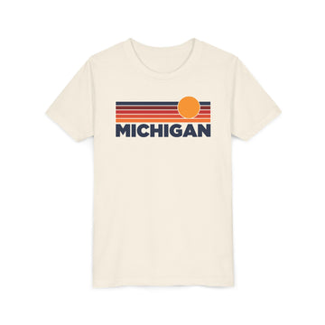 Michigan Youth T-Shirt — Retro Sun Tee