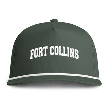 Buy moss Fort Collins, Colorado Embroidered Rope Hat - Vintage Sunwashed Rope Cap, Comfort Colors