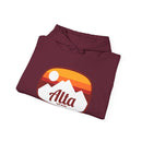 Alta, Utah Hoodie - Retro Ombre Unisex Alta Hoodie Sweatshirt-11