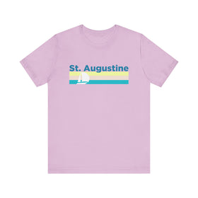 Buy lilac St Augustine, Florida T Shirt - Sailboat Graphic Tee