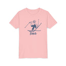 Taos, New Mexico Youth Vintage Snow Ski Graphic Tee - Kids Taos T Shirt-15