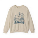 Telluride, Colorado Sweatshirt - Mountain Illustration Graphic Crewneck-2