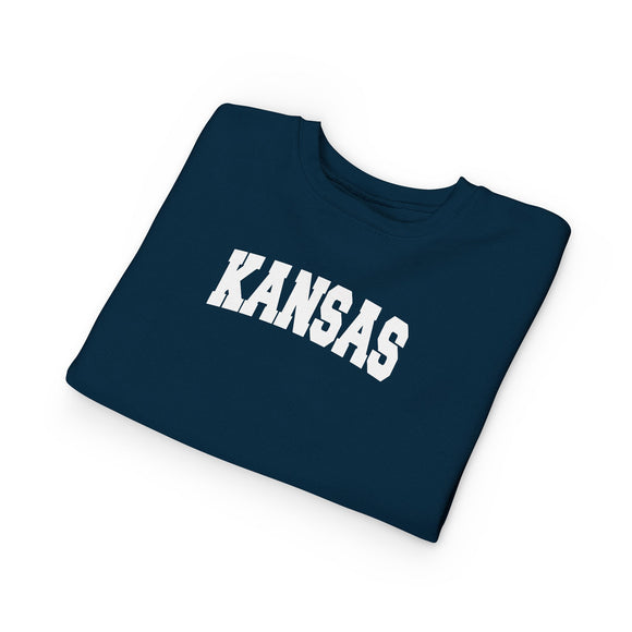 Kansas Toddler Sweatshirt - Kansas Toddler Crewneck Sweatshirt