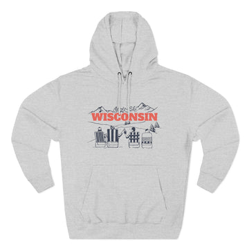 Premium Wisconsin Après-ski Hoodie - Unisex Sweatshirt - 0