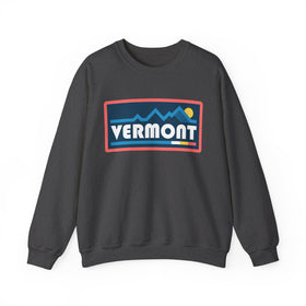 Buy dark-heather Vermont Sweatshirt - Mountain Graphic Crewneck