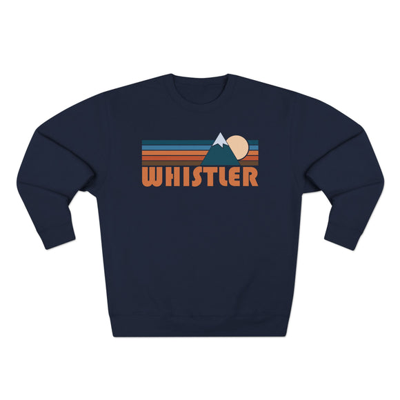 Premium Whistler, Canada Retro Mountain Graphic Sweatshirt