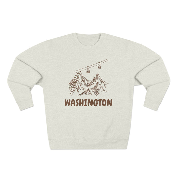 Premium Washington Gondola Ski Mountain Sweatshirt