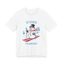 Stowe, Vermont T Shirt - Ski Snowman Graphic Tee-1