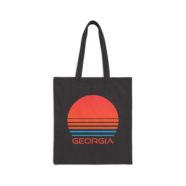 Georgia Cotton Canvas Georgia Tote Bag - Retro 80s