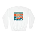Denver, Colorado Youth Sweatshirt - Unisex Kid's Denver Crewneck Sweatshirt-1