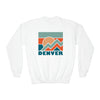 Denver, Colorado Youth Sweatshirt - Unisex Kid's Denver Crewneck Sweatshirt