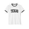 Texas Cotton Ringer Graphic Tee - Unisex Texas T Shirt, Vintage Style Tee, Men's/Women's Tee