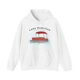 Lake Hamilton, Arkansas Hoodie - Unisex Ski Lift Lake Hamilton