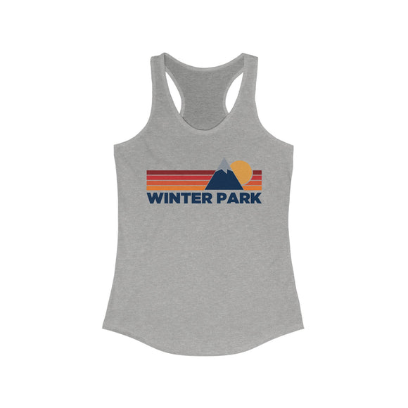 Winter Park, Colorado Women's Racerback Tank Top - Mountain Lover Sleeveless Shirt, Women's Winter Park Hiking Tank