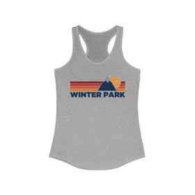 Winter Park, Colorado Women's Racerback Tank Top - Mountain Lover Sleeveless Shirt, Women's Winter Park Hiking Tank