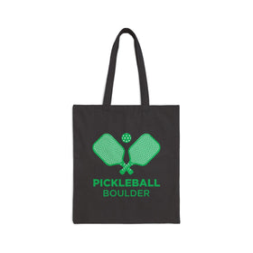 Boulder, Colorado Cotton Canvas Pickleball Boulder Tote Bag
