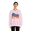 Big Sur, California Sweatshirt Retro Mountains, Big Sur Unisex Graphic Crewneck