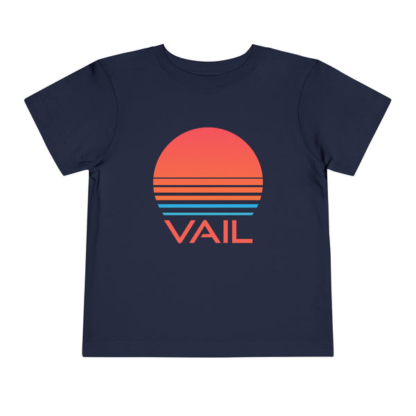 Vail, Colorado Toddler T-Shirt - Retro 80s Toddler Vail Shirt