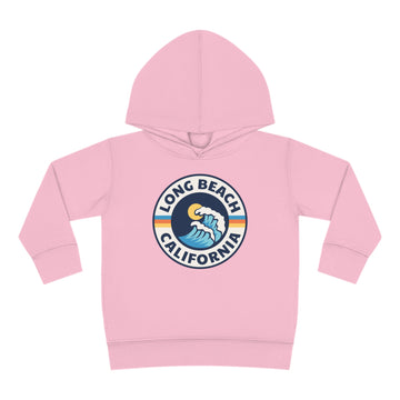 Buy pink Long Beach, California Toddler Hoodie - Unisex Long Beach Toddler Sweatshirt