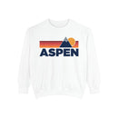 Aspen, Colorado Mountain Stripes Sweatshirt | Comfort Colors - 100% Cotton-3