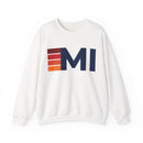 Michigan Retro Sweatshirt | Retro Stripes Michigan-1