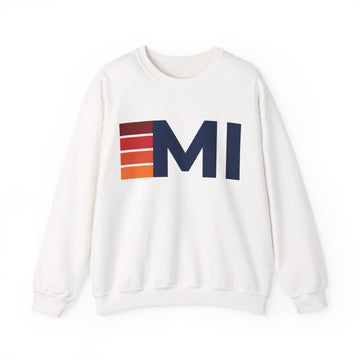 Michigan Retro Sweatshirt | Retro Stripes Michigan