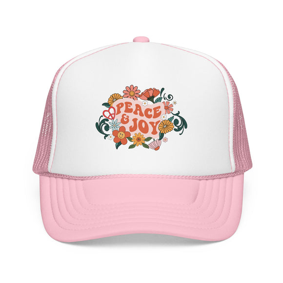 Peace and Joy Trucker Hat Boho