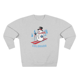 Premium Colorado Skiing Snowman Sweatshirt - 0