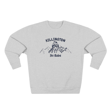 Buy heather-grey Premium Killington, Vermont Ski Babe Sweatshirt