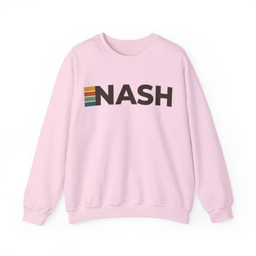 Buy light-pink Nashville, Tennessee NASH Retro Stripe Sweatshirt