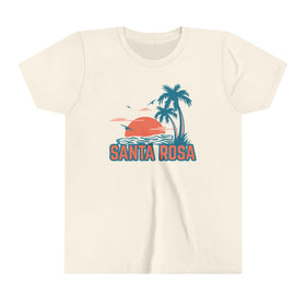 Santa Rosa, California Youth Shirt - Retro Palm Tree Santa Rosa Kid's T-Shirt