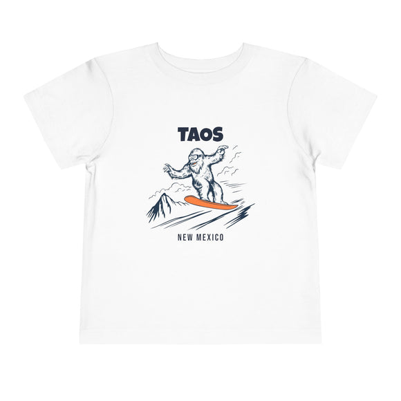 Taos, New Mexico Yeti Snowboard Toddler Tee