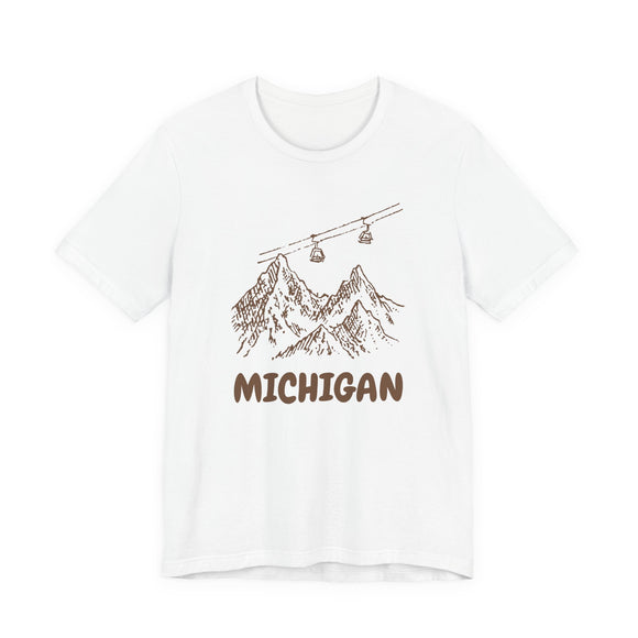 Michigan Mountain T-Shirt — Vintage Gondola Ski Mountain Tee