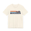 Wisconsin T Shirt - Retro Jetski PWC Graphic Wisconsin Tee