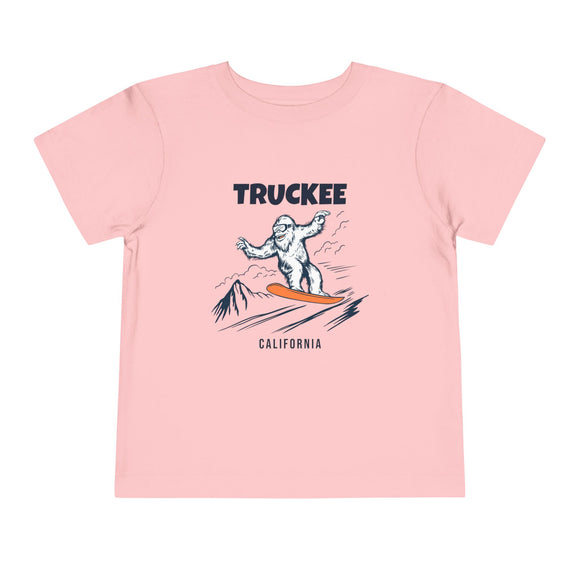Truckee, California Yeti Snowboard Toddler Tee