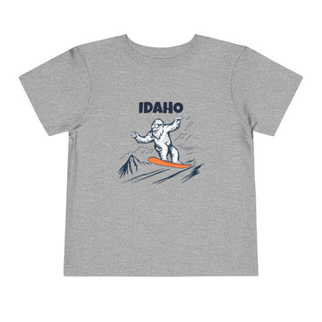Buy athletic-heather Idaho Yeti Snowboard Toddler Tee