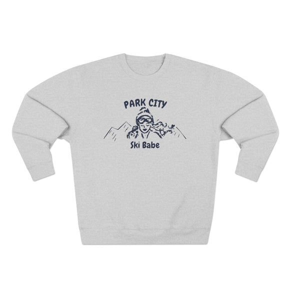 Premium Park City, Utah Ski Babe Sweatshirt