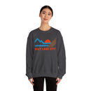 Salt Lake City, Utah Sweatshirt - Mountain Salt Lake City Crewneck Sweatshirt-17