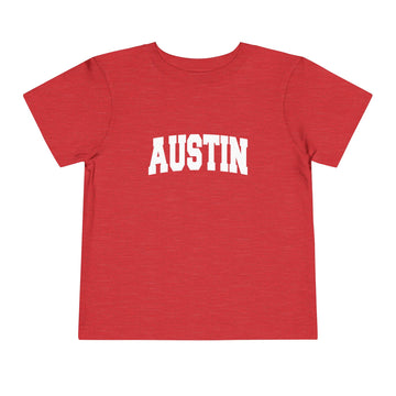 Buy heather-red Austin, Texas Toddler Graphic Tee - Kids Austin Vacation T-Shirt