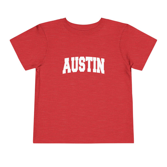 Austin, Texas Toddler Graphic Tee - Kids Austin Vacation T-Shirt