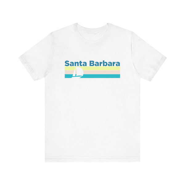 Santa Barbara, California T Shirt - Sailboat Graphic Tee