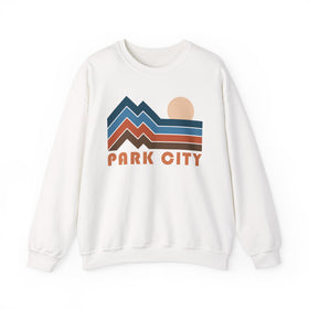 Park City, Utah Sweatshirt Retro Mountains, Park City Unisex Graphic Crewneck