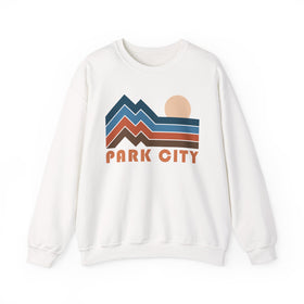 Park City, Utah Sweatshirt Retro Mountains, Park City Unisex Graphic Crewneck