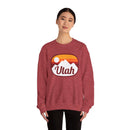 Utah Sweatshirt - Unisex Retro Ombre Utah Crewneck Sweatshirt-10