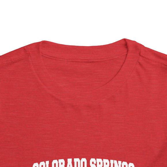 Colorado Springs, Colorado Toddler Graphic Tee - Kids Colorado Springs Vacation T-Shirt